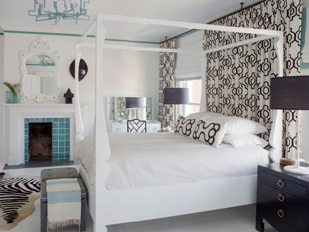 Black White Contemporary Bedroom Chandelier